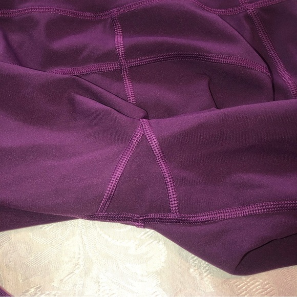 LULULEMON Hot Like Agni Mesh Panel High Rise Leggings P30416 Purple Sz 4 - Picture 4 of 8